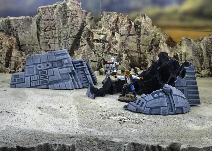 Mô hình xác tàu vũ trụ (Starship wreck) - Image 4