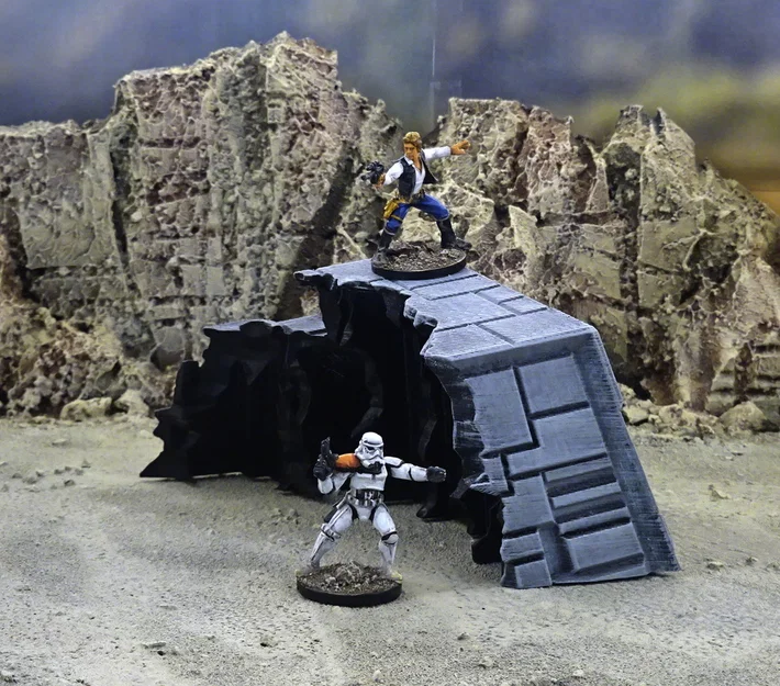 Mô hình xác tàu vũ trụ (Starship wreck) - Image 5