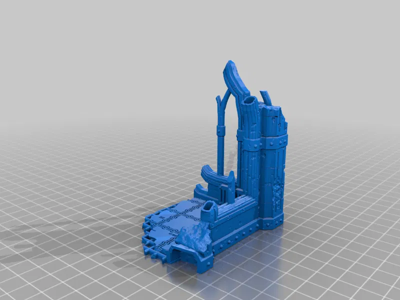 Mô hình thành phố đổ nát Gothic sci-fi - Image 4