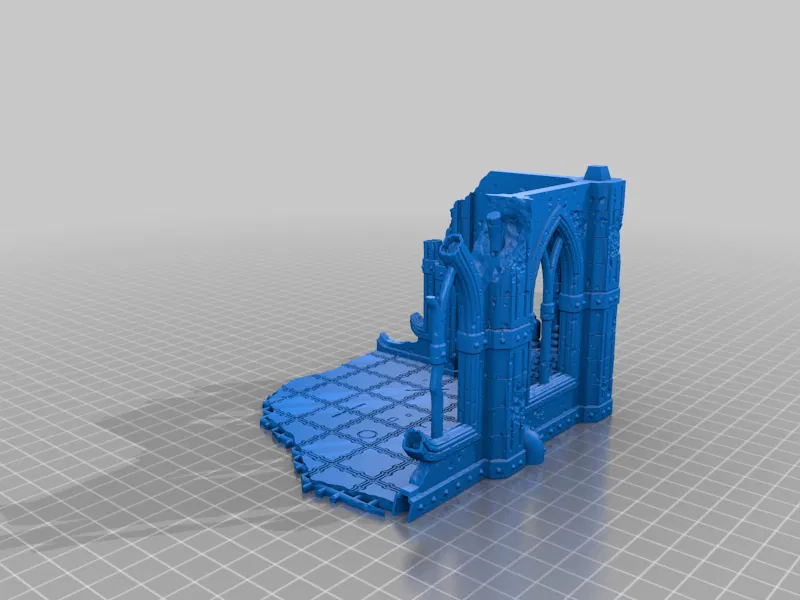 Mô hình thành phố đổ nát Gothic sci-fi - Image 5