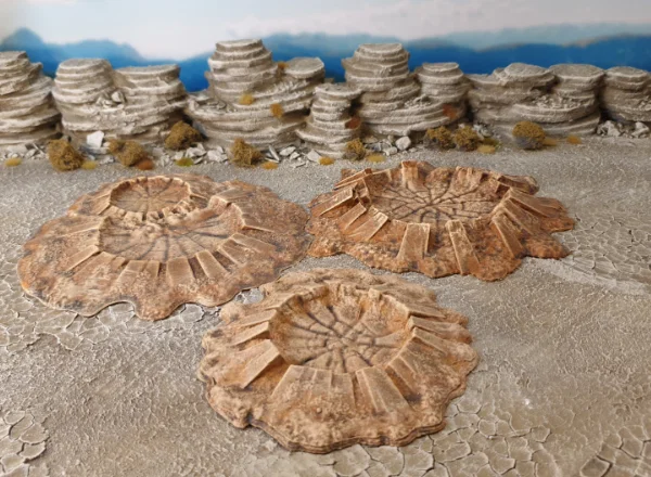 Các mẫu hố bom Battlefield craters cho sa bàn - Image 1