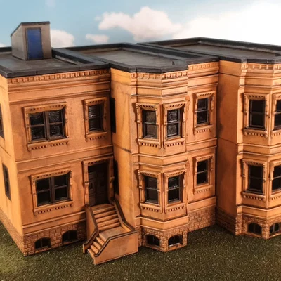 Mô hình tòa nhà New York Brownstone lắp ghép