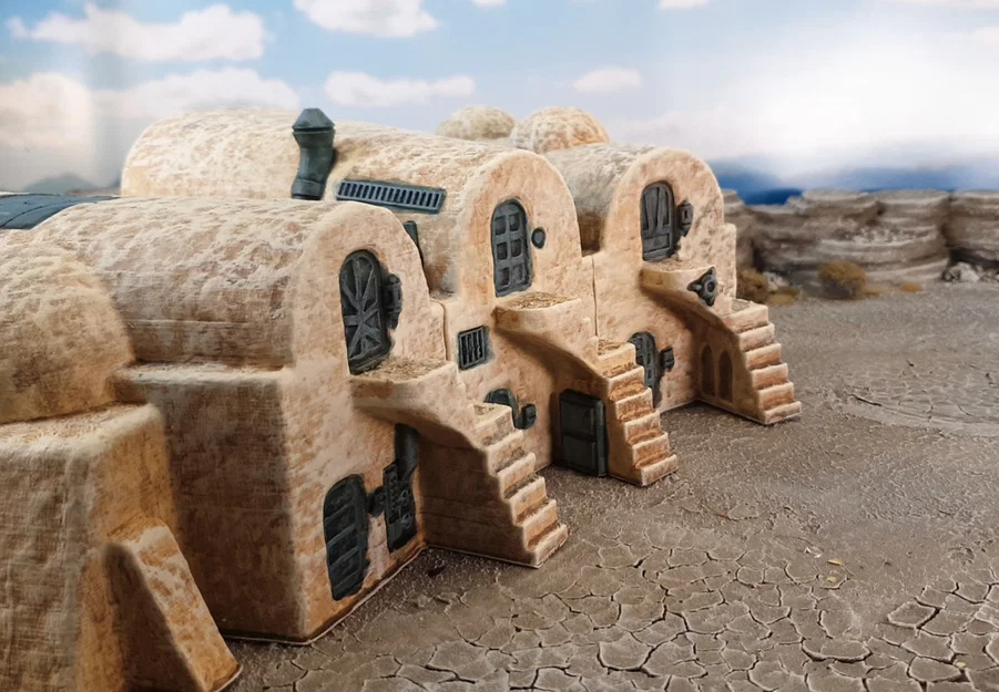 Mô hình làng sci-fi sa mạc - Image 6