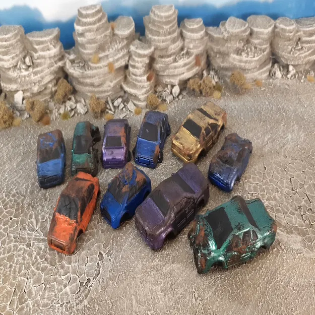 Bộ sưu tập xe phế liệu (Junk cars) dùng cho địa hình game - Image 2