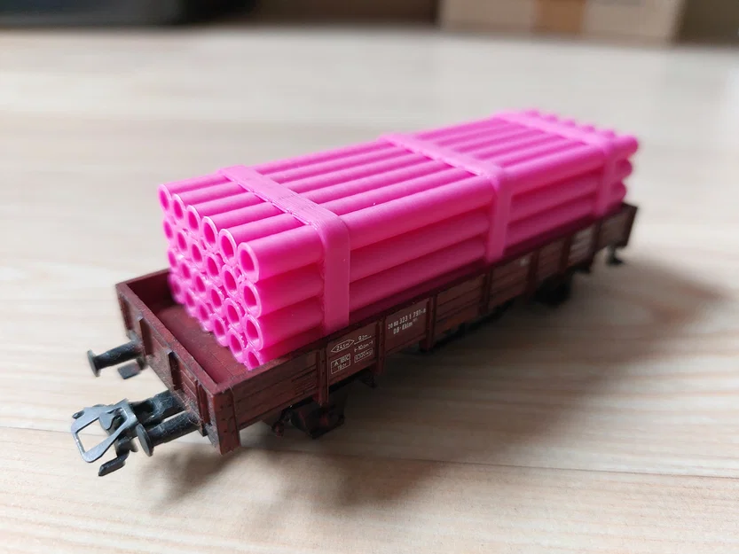 Bộ mô hình ống nhựa chở hàng cho tàu hỏa H0 (tỉ lệ 1:87) - Image 2