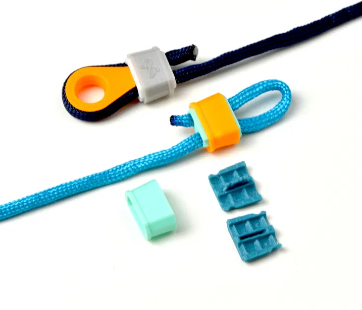 Khóa dây Paracord nhanh 4mm kèm khuyên lót dây - Image 2