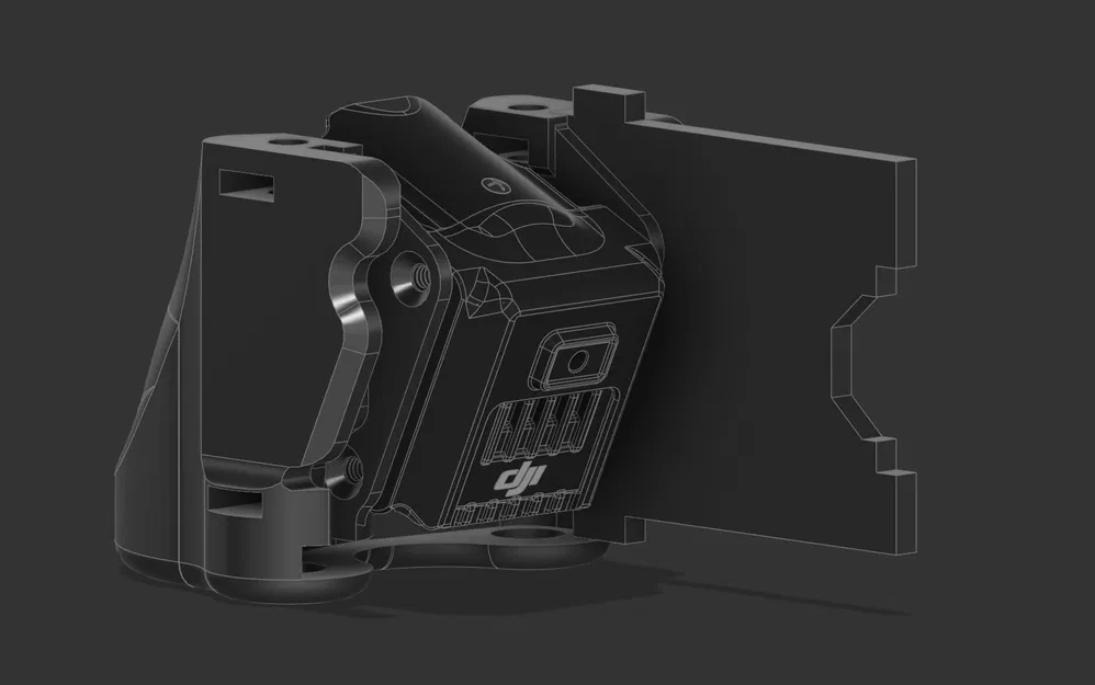 Ngàm gắn camera DJI O4 Pro cho khung drone OG Apex (TPU Mount) - Image 2