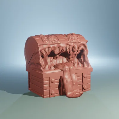 Mimic Chest - Mô hình D&D (Hỗ trợ in không cần support/FDM)