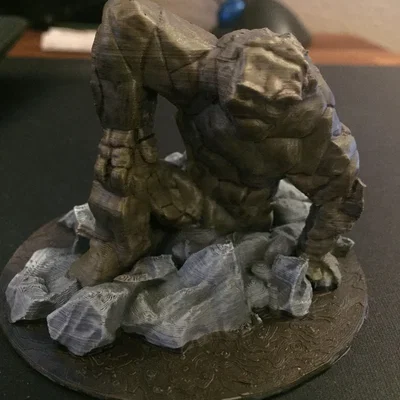 Earth Elemental - Mô hình D&D (Hỗ trợ in FDM/Không cần support)