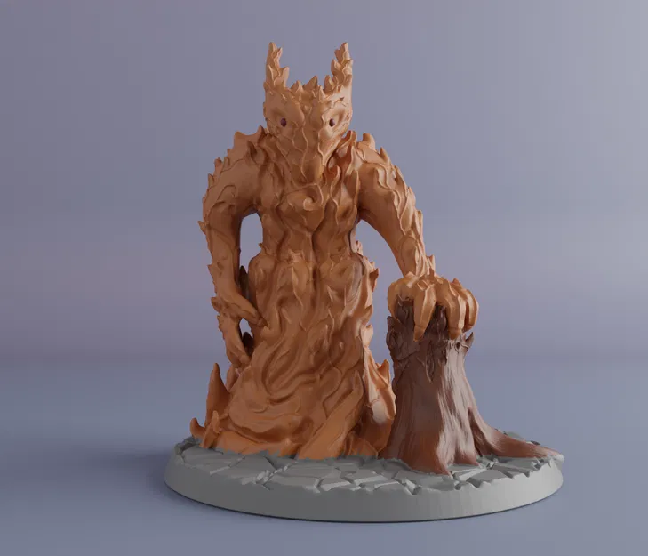 Fire Elemental - Mô hình D&D (Không cần support/Thân thiện với FDM) - Image 1