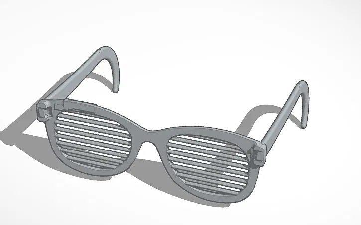 Tự in 3D kính mắt DJ cực chất phong cách Shutter Shade - Image 1