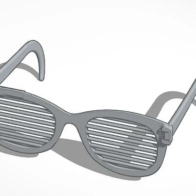 Tự in 3D kính mắt DJ cực chất phong cách Shutter Shade