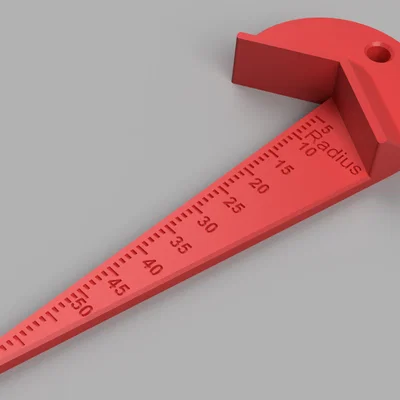 Thước đo bán kính và dụng cụ xác định tâm hình trụ