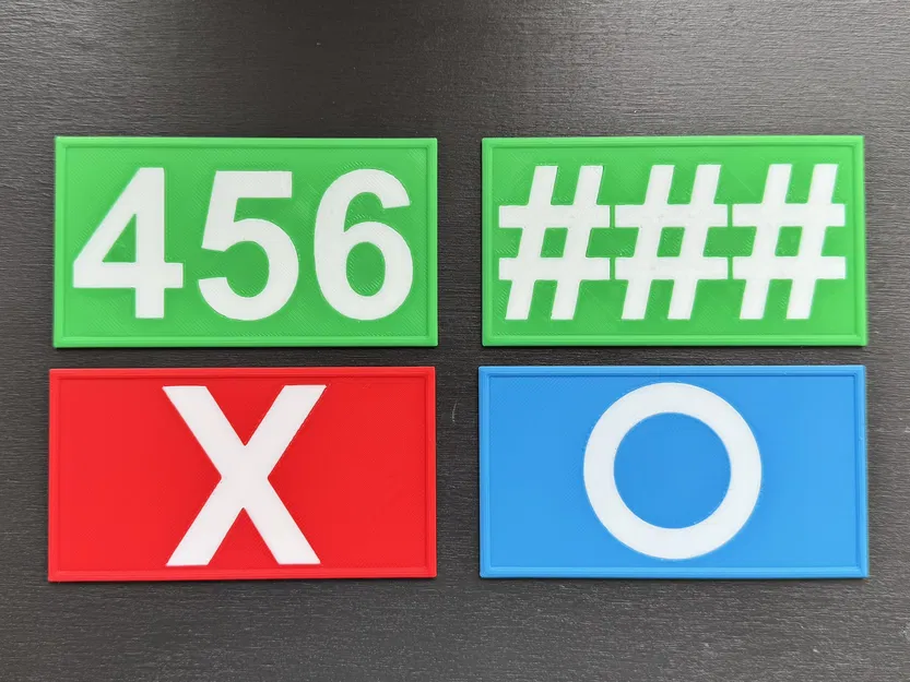 Bộ Thẻ Số Và Biểu Tượng Squid Game In 3D (Tùy Chỉnh Linh Hoạt) - Image 1