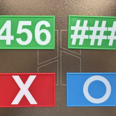 Bộ Thẻ Số Và Biểu Tượng Squid Game In 3D (Tùy Chỉnh Linh Hoạt)