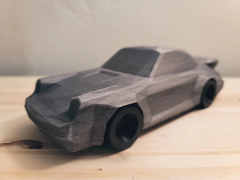 Phiên bản làm mới - Mô hình xe Low Poly Porsche 911 Turbo - Image 1