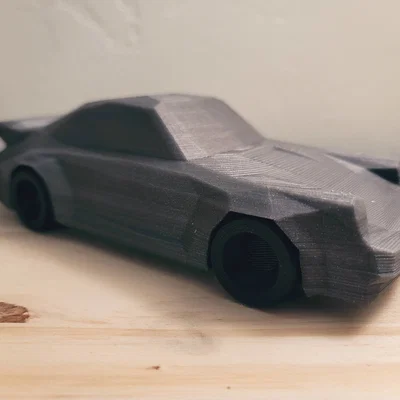Phiên bản làm mới - Mô hình xe Low Poly Porsche 911 Turbo