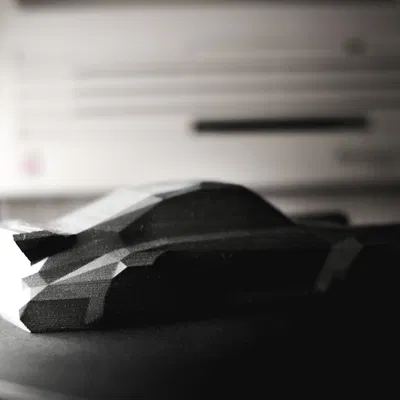 Mô hình Porsche 911 Turbo Low Poly của Turtleman với hốc bánh được đắp đầy