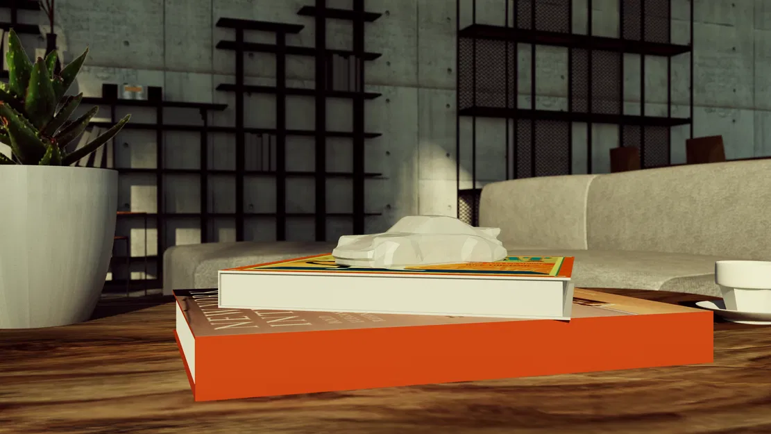 Mô hình Porsche 911 Turbo Low Poly của Turtleman với hốc bánh được đắp đầy - Image 4