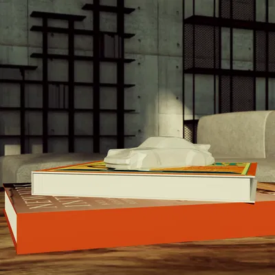 Mô hình Porsche 911 Turbo Low Poly của Turtleman với hốc bánh được đắp đầy