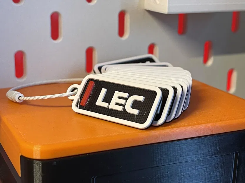 Móc khóa tên tay đua F1 Charles Leclerc (Ferrari) - Mùa giải 2025 - Image 1