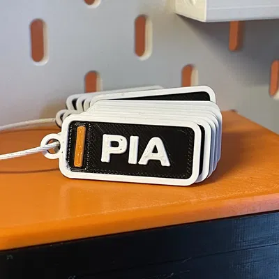 Móc khóa bảng tên tay đua F1 Oscar Piastri (McLaren) - Mùa giải 2025