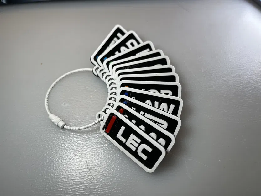 Móc khóa bảng tên tay đua F1 Oscar Piastri (McLaren) - Mùa giải 2025 - Image 2