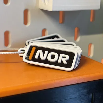 Móc khóa bảng xếp hạng Lando Norris - Tay đua F1 (McLaren) - Mùa giải 2025