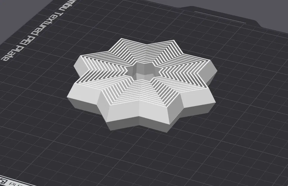 Mẫu in 3D Fidget Star hình ngôi sao xoay đồng tâm độc đáo - Image 1