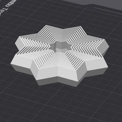 Mẫu in 3D Fidget Star hình ngôi sao xoay đồng tâm độc đáo