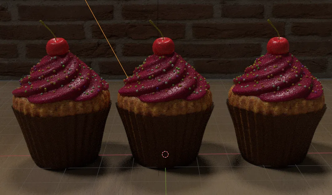 Mô hình 3D Cupcake trang trí ngọt ngào - Tệp in STL chất lượng cao - Image 1