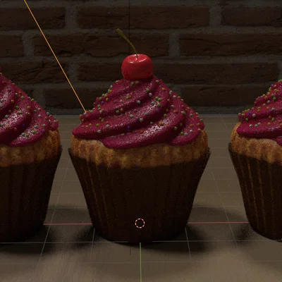 Mô hình 3D Cupcake trang trí ngọt ngào - Tệp in STL chất lượng cao