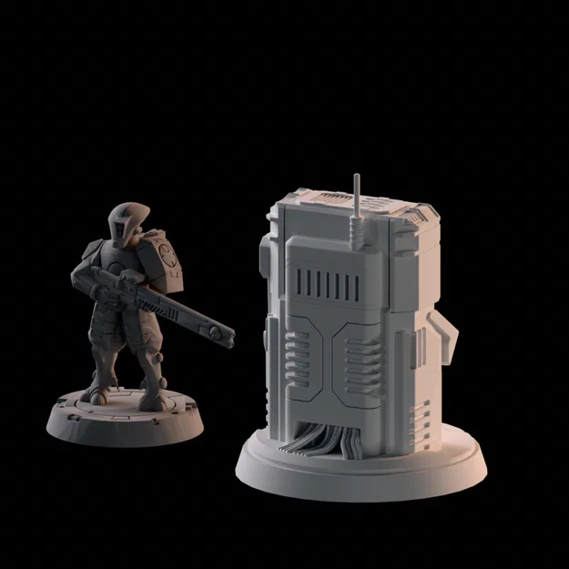 Mô hình Terminal làm vật đánh dấu mục tiêu cho boardgame - Image 2