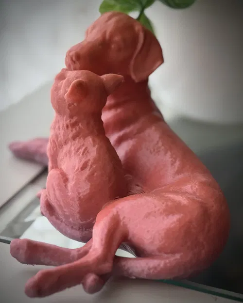 Mô hình Chó và Mèo đang ôm nhau - Image 2