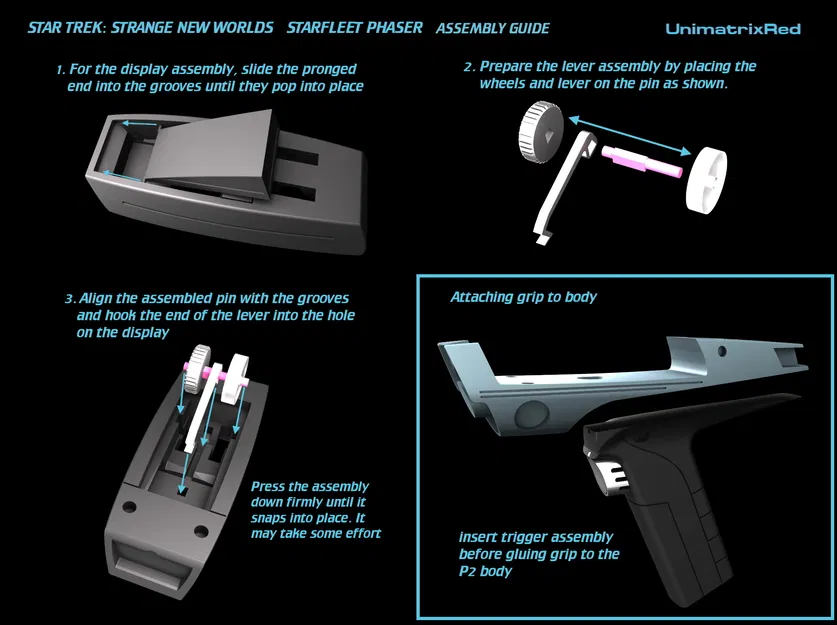 Star Trek: SNW Phaser - Mô hình súng in 3D chi tiết - Image 5