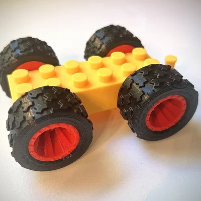 Đế xe Monster Truck tương thích Duplo