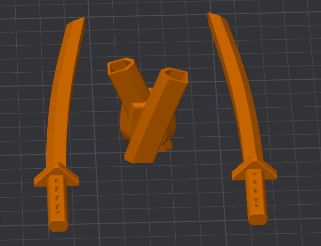 Kiếm Nhật (Katana) cho Dummy 13 - Phiên bản tay cầm rút gọn 200% - Image 1