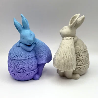 Mô hình chú thỏ giữ trứng Phục sinh (Easter Bunny Egg Keeper)