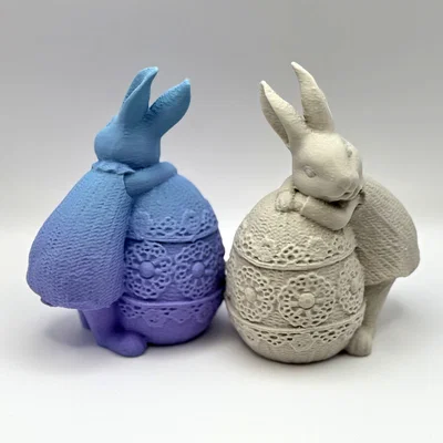 Mô hình chú thỏ giữ trứng Phục sinh (Easter Bunny Egg Keeper)