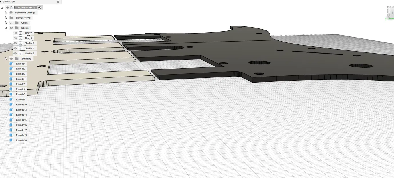 Pickguard Đàn Fender Stratocaster HSH - Image 3
