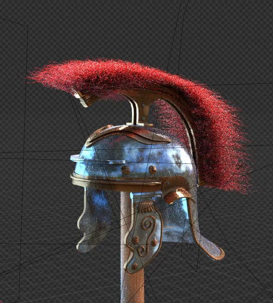 Mô hình Mũ giáp chiến binh La Mã (Roman Helmet) in 3D cực chất - Image 1