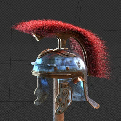 Mô hình Mũ giáp chiến binh La Mã (Roman Helmet) in 3D cực chất