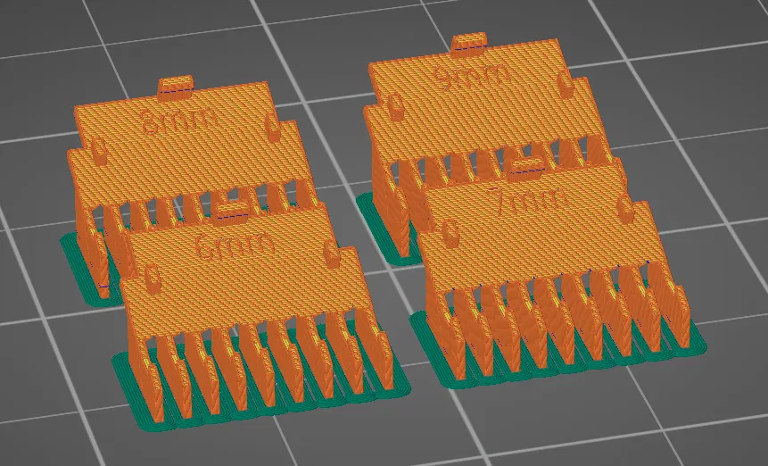 Bộ cữ lược cho tông đơ T3001Q/T3003Q (Hair Clipper Guards) - Image 1