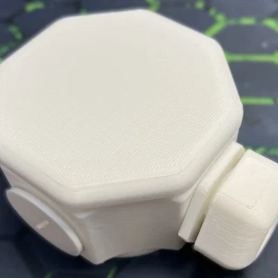 Hộp đấu nối điện 80mm - Junction Box in 3D cho dự án DIY