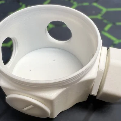 Hộp đấu nối điện 80mm - Junction Box in 3D cho dự án DIY
