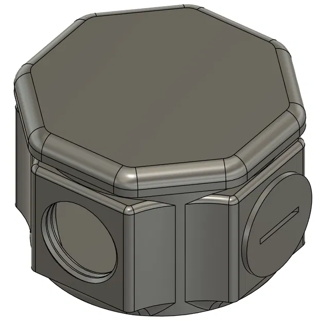 Hộp đấu nối điện 80mm - Junction Box in 3D cho dự án DIY - Image 5