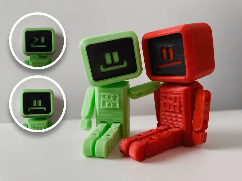 Robot có khớp nối với khuôn mặt có thể thay đổi được - Image 1