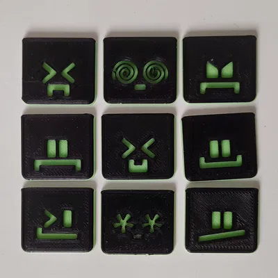 Robot có khớp nối với khuôn mặt có thể thay đổi được