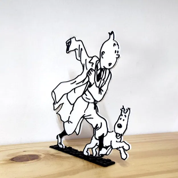 Mô hình trang trí Tintin phong cách truyện tranh - Image 2