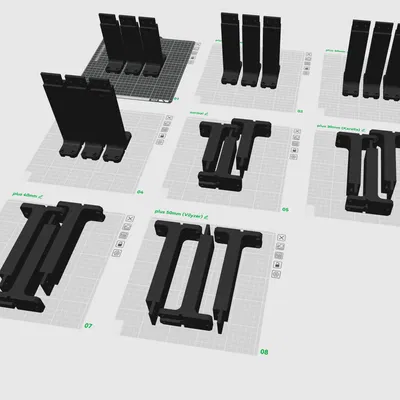 Autodarts - Các biến thể chân đế cho Viperman3 với lỗ tiêu chuẩn mới từ RuppiLab3D